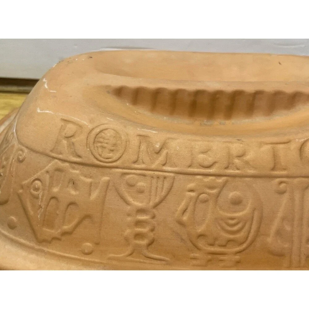 Vintage Romertopf Terra Cotta Clay Roaster Baker 111 Bax -Keramik West Germany